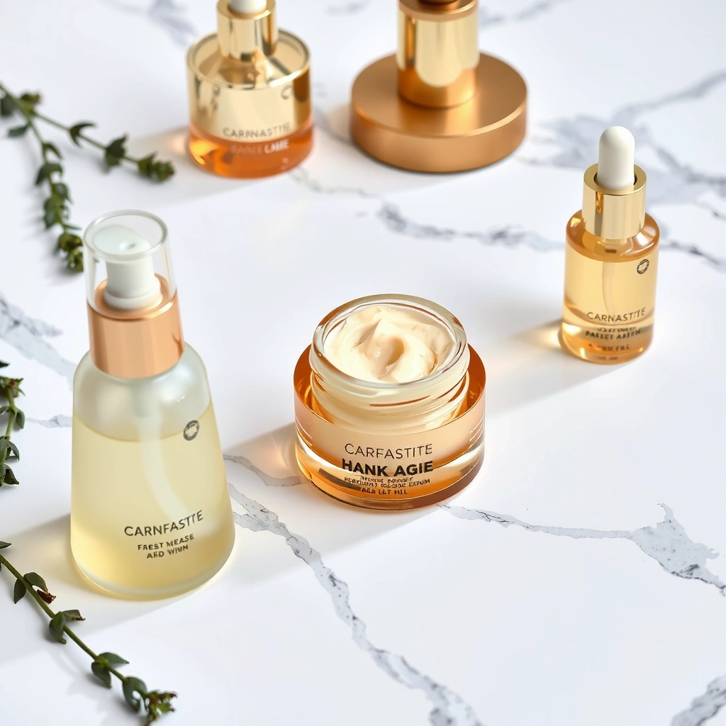 Luxury skincare products collection for women